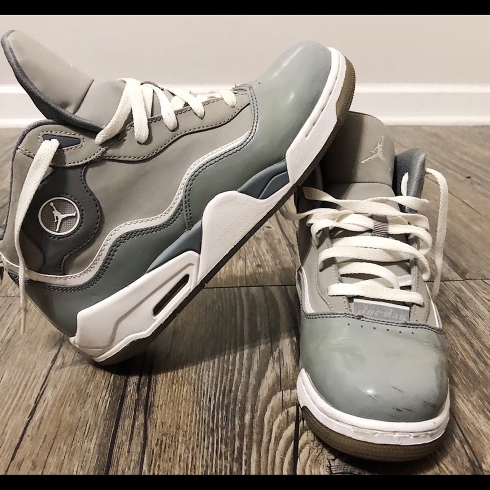 Gray and White Jordan’s